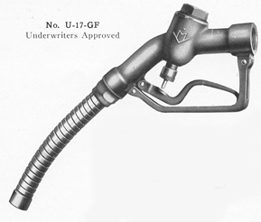 Milwaukee Valve U-17GF Gas Pump Nozzle